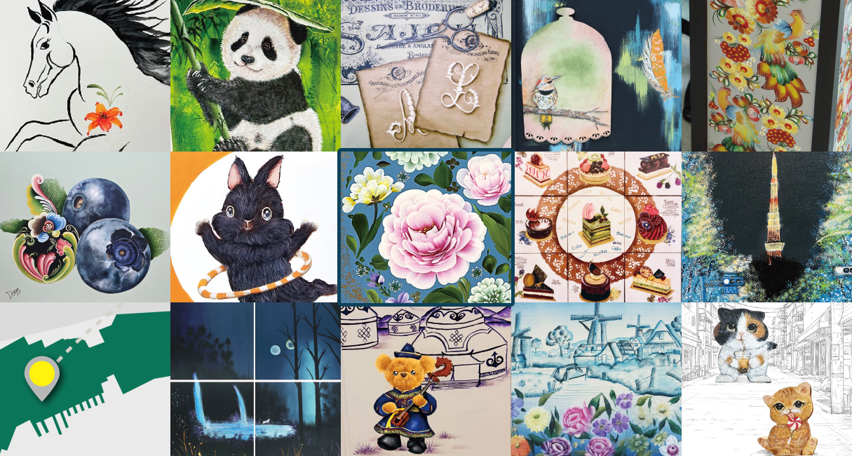 Cary Chan 陳嘉慧策展，香港彩繪藝術協會「彩繪地圖 · 從香港出發 - 澳門站」彩繪展